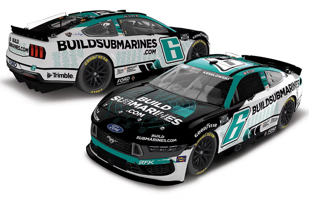 2025 Brad Keselowski #6 BuildSubmarines.com Tribute to Veterans 1/64 Diecast
