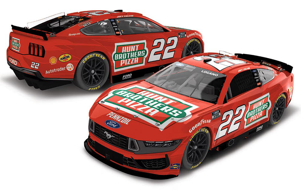 2025 Joey Logano #22 Hunt Brothers Pizza Red 1/64 Diecast
