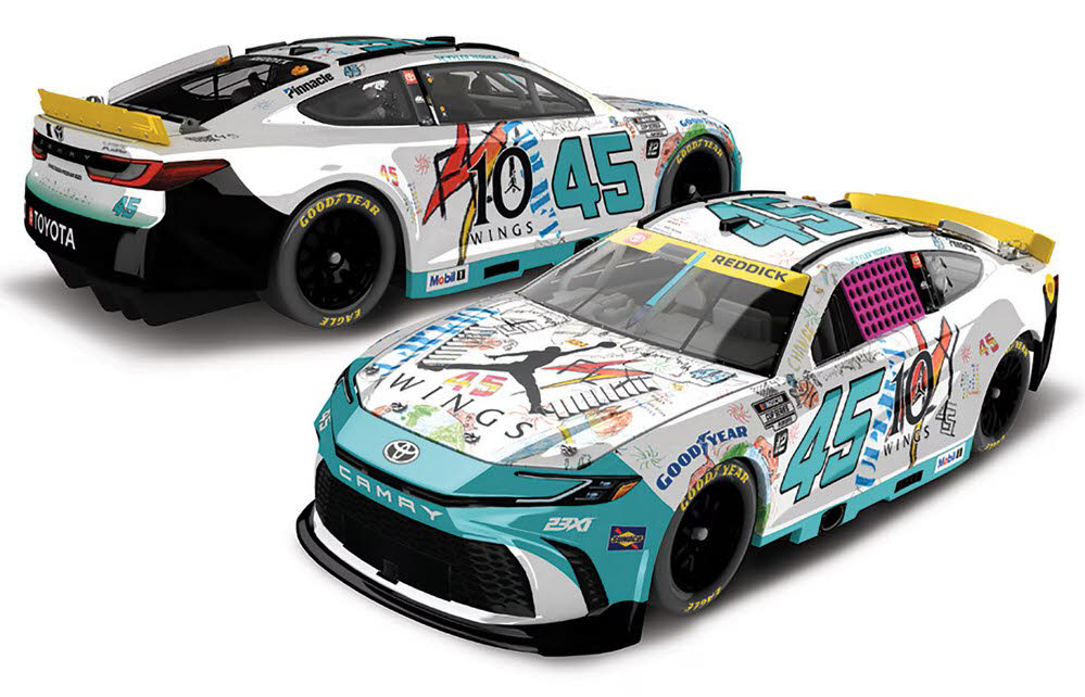 2025 Tyler Reddick #45 Jordan Brand Charlotte 1/64 Diecast