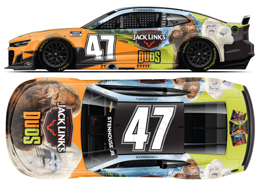 2025 Ricky Stenhouse Jr #47 Jack Link's Duo 1/64 Diecast
