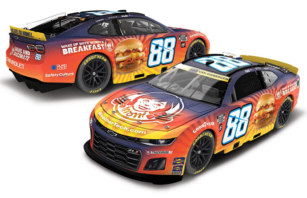 2025 Shane Van Gisbergen #88 Wendy's Breakfast Baconator 1/64 Diecast