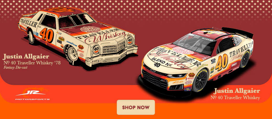 2026 Justin Allgaier #40 Traveller Whiskey NASCAR Diecast, by Action Lionel Racing