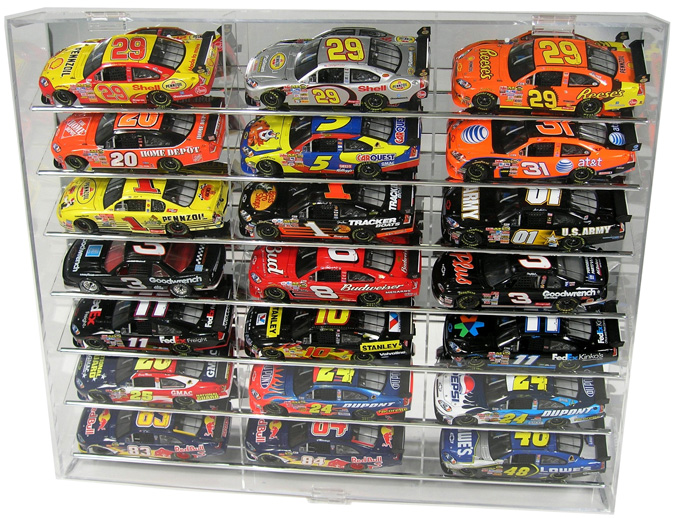 21 Car 1/24 Tilt Shelf Diecast Display Case