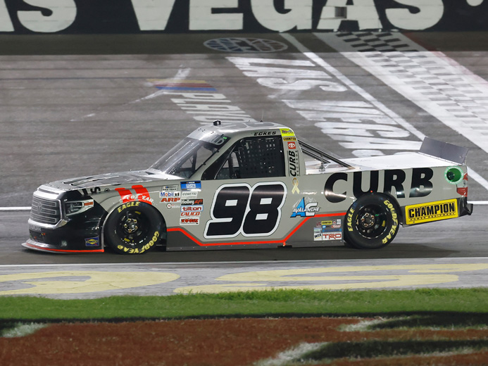 2021 Christian Eckes #98 Curb - Las Vegas Win / Raced NASCAR Truck 1/24 ...