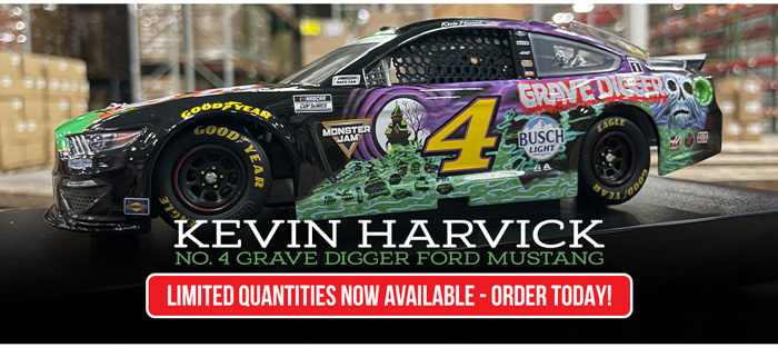 2021 Kevin Harvick #4 Grave Digger 1/24 Diecast, by action Lionel