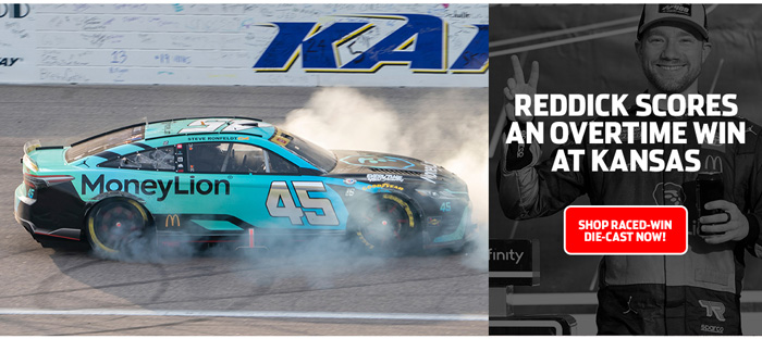 2023 Tyler Reddick #45 MoneyLion - Kansas Win / Raced Diecast, by Action Lionel
