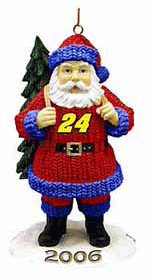 #24 Jeff Gordon '06 Santa Ornament