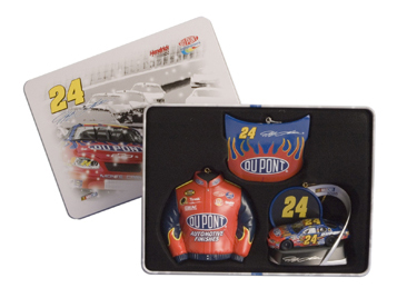 #24 Jeff Gordon 3pc Christmas Ornament