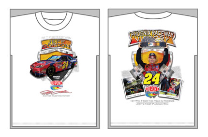 #24 Jeff Gordon - Phoenix 76th Win T-Shirt