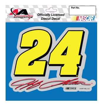 #24 Jeff Gordon - Foil Diecut Decal