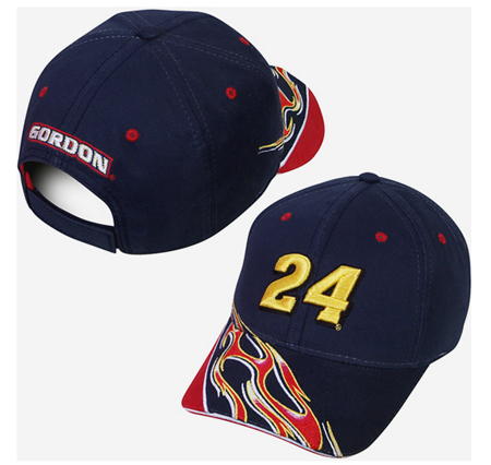 #24 Jeff Gordon - Number / Flame Cap