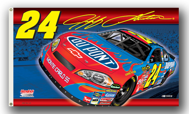 #24 Jeff Gordon - Dupont 2-Sided Flag