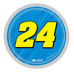 #24 Jeff Gordon - Round Decal