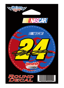 #24 Jeff Gordon - Round Decal