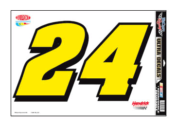 #24 Jeff Gordon 11" x 17" Ultra Decal