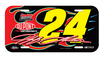 #24 Jeff Gordon - Number License Plate