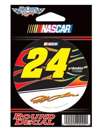 #24 Jeff Gordon - Round Decal