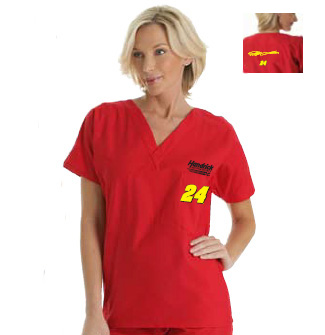 #24 Jeff Gordon - Unisex Scrub Top / Red