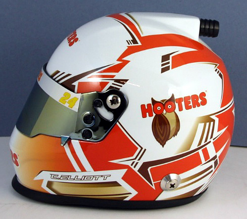 #24 Chase Elliott - Hooters NASCAR Mini Helmet