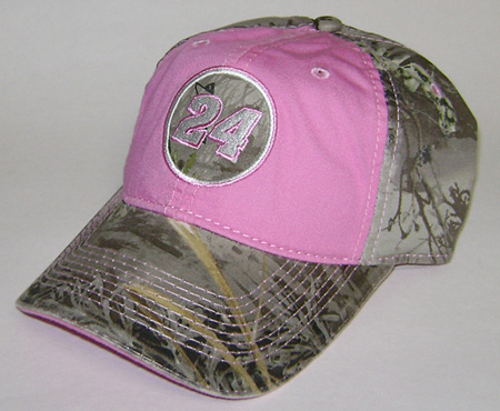 #24 Jeff Gordon - Ladies Pink Realtree Camo Cap