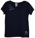 #24 Jeff Gordon - Ladies Navy Reverse Seam Tee