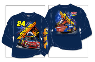 #24 Jeff Gordon - Dupont Long Sleeve T-Shirt