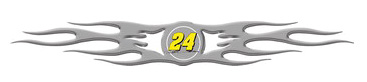#24 Jeff Gordon 3-D Auto Graphic Decal