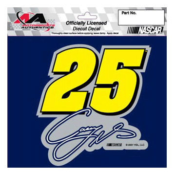 #25 Casey Mears - Foil Diecut Decal