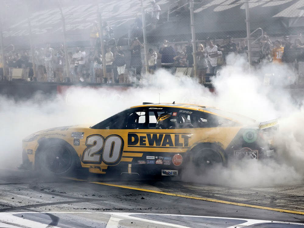2025 Christopher Bell #20 DEWALT - Bristol Win / Raced 1/64 Diecast