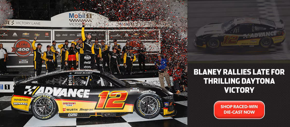 2025 Ryan Blaney #12 Advance Auto Parts - Daytona Win / Raced Diecast, by Action Lionel