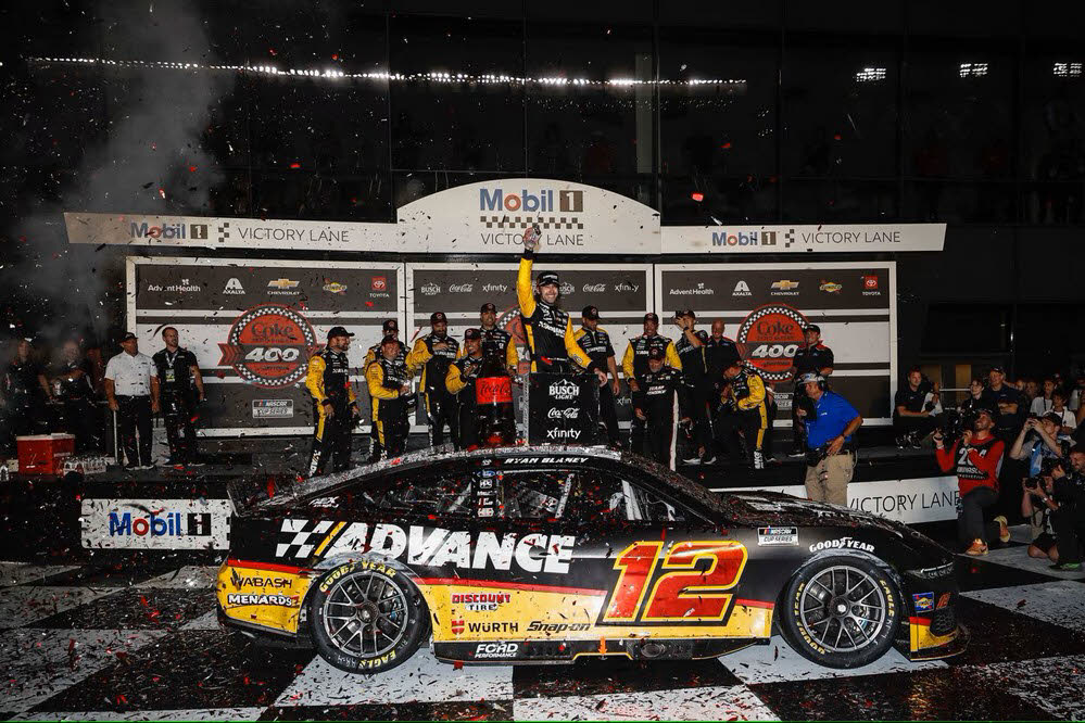 2025 Ryan Blaney #12 Advance Auto Parts - Daytona Win / Raced 1/64 Diecast
