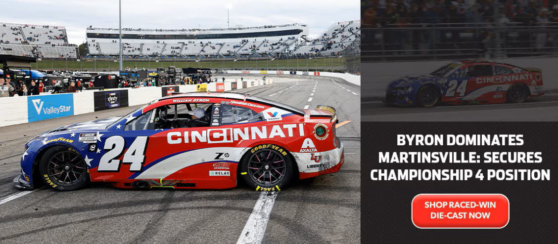 2025 William Byron #24 Cincinnati - Martinsville Win / Raced Diecast, by Action Lionel Racing