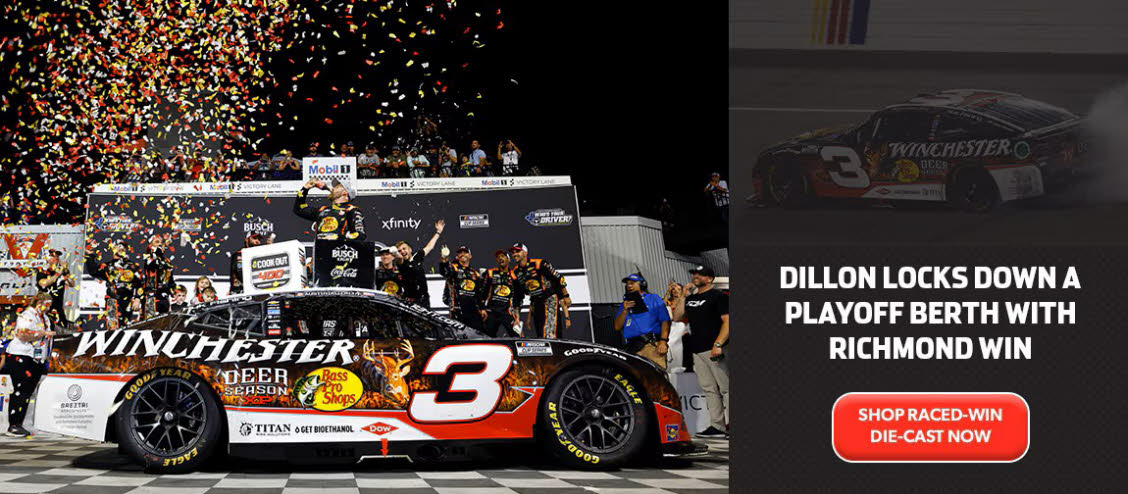 2025 Austin Dillon #3 Bass Pro Shops / Winchester Deer Season - Richmond Win / Raced Diecast, by Action Lionel