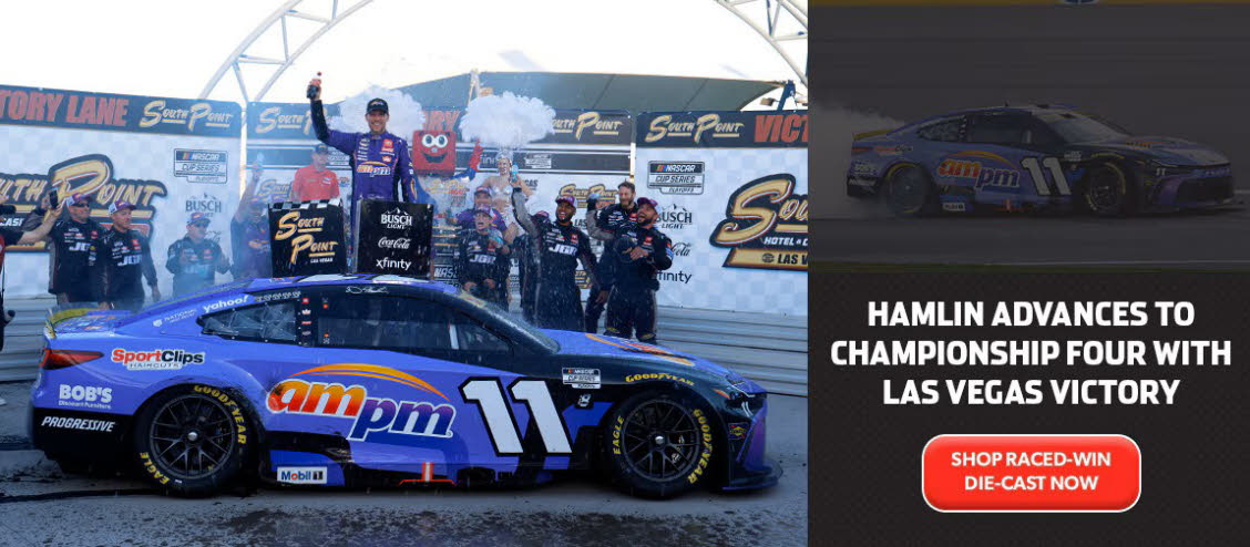 2025 Denny Hamlin #11 ampm - Las Vegas Win / Raced Diecast, by Action Lionel Racing