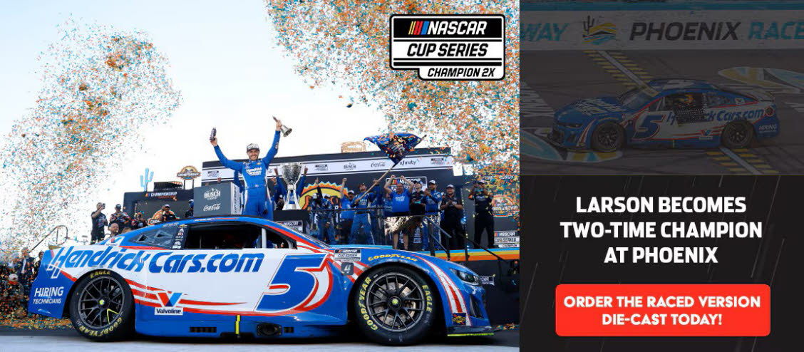 2025 Kyle Larson #5 HendrickCars.com - Phoenix / Raced Diecast, by Action Lionel Racing