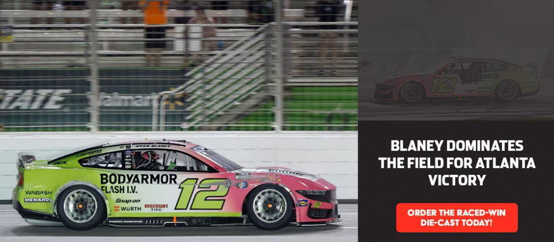 2026 Ryan Blaney #12 BODYARMOR Flash I.V. - Atlanta Win / Raced Diecast, by Action Lionel Racing