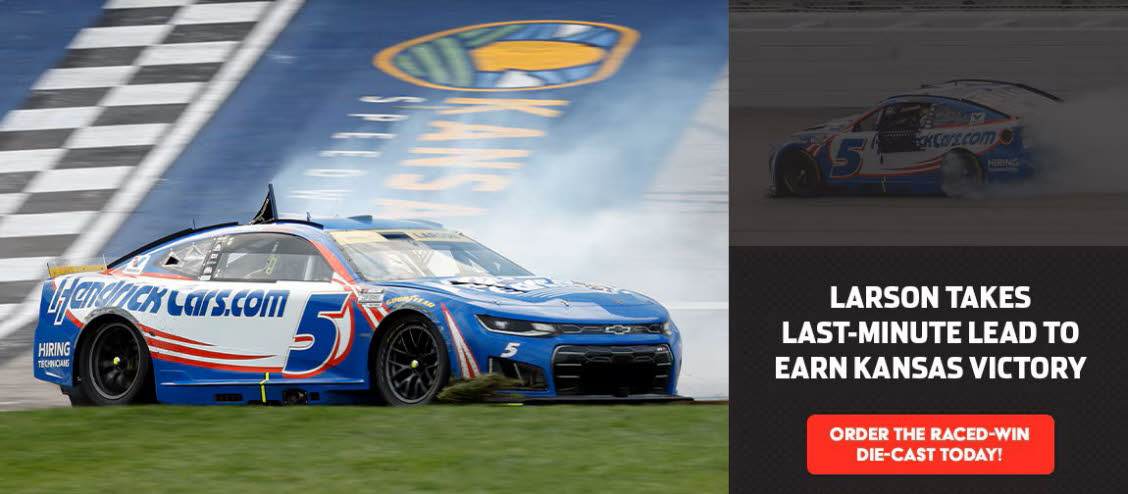 2026 Kyle Larson #5 HendrickCars.com - Kansas Win / Raced Diecast, by Action Lionel Racing