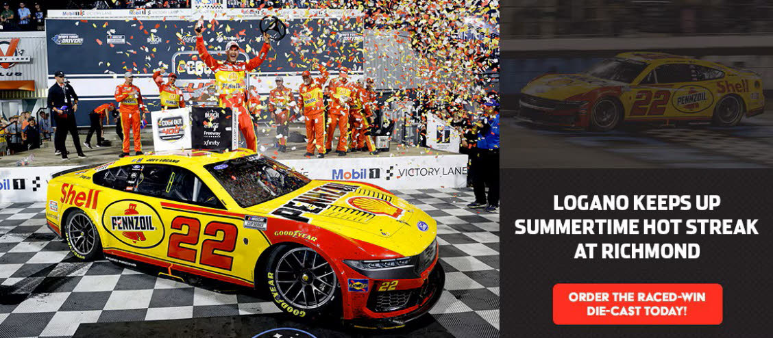 2026 Joey Logano #22 Shell-Pennzoil - Richmond Win / Raced Diecast, by Action Lionel Racing