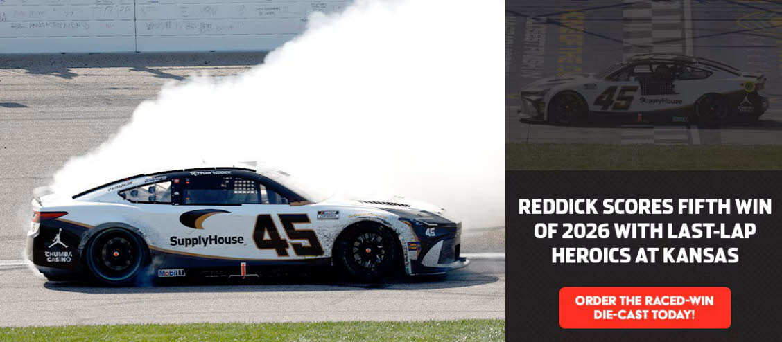 2026 Tyler Reddick #45 Supply House - Kansas Win / Raced Diecast, by Action Lionel Racing