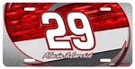 #29 Kevin Harvick - Metal License Plate