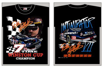 #3 Dale Earnhardt - Intimidator 7X Champ Black T-Shirt