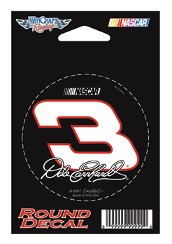 #3 Dale Earnhardt - Round Decal