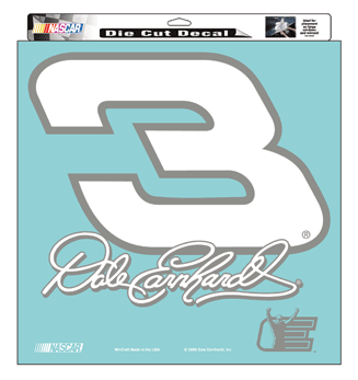 #3 Dale Earnhardt 18" x 18" Vinyl Diecut Decal