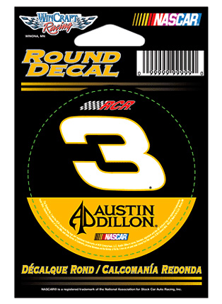 #3 Austin Dillon - NASCAR Round Decal