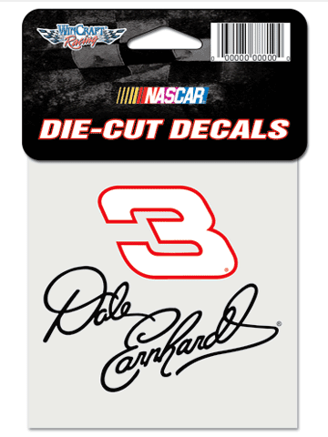 #3 Dale Earnhardt - NASCAR 4" Diecut Decal