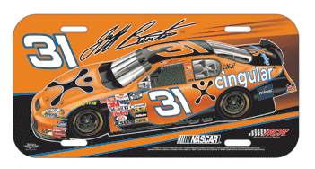 #31 Jeff Burton - Car License Plate