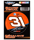 #31 Jeff Burton - NASCAR 3 Round Decal