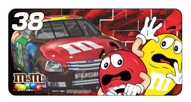 #38 David Gilliland / M&M's - License Plate