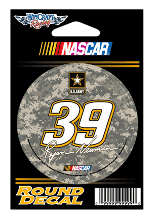 #39 Ryan Newman / U.S. Army - Round Decal