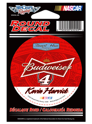#4 Kevin Harvick / Budweiser - NASCAR 3" Round Decal